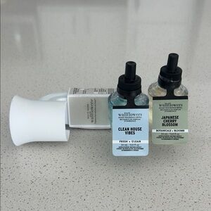 Wallflower Duo - Clean House Vibes & Japanese Cherry Blossom with Wall Plug